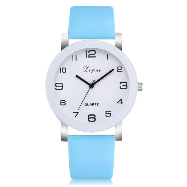 LVPAI Woman's Watch   Simple Leather Band  Quartz Wristwatch  Classic Casual  Fashion  Analog Watch  Women Watches Reloj  18MAY8
