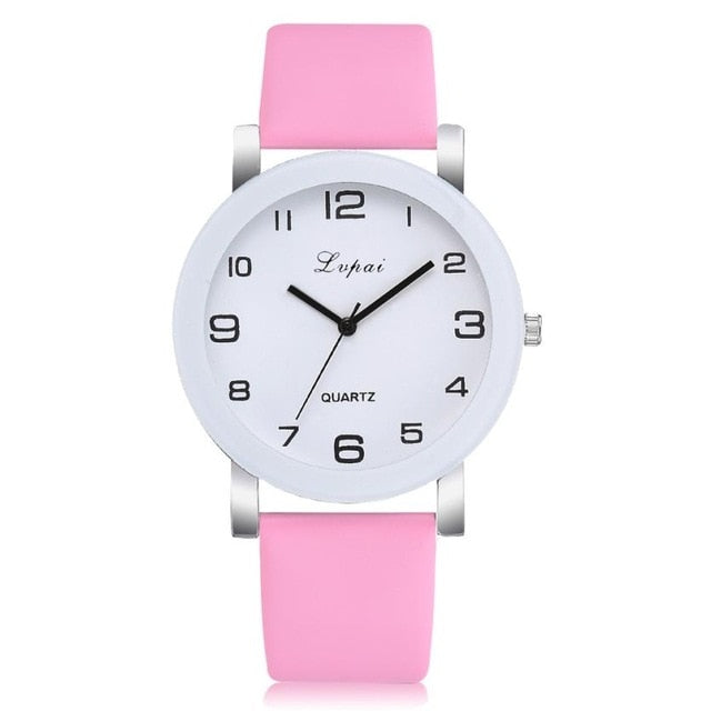 LVPAI Woman's Watch   Simple Leather Band  Quartz Wristwatch  Classic Casual  Fashion  Analog Watch  Women Watches Reloj  18MAY8