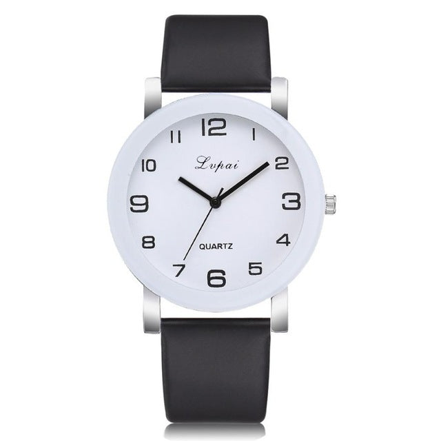 LVPAI Woman's Watch   Simple Leather Band  Quartz Wristwatch  Classic Casual  Fashion  Analog Watch  Women Watches Reloj  18MAY8