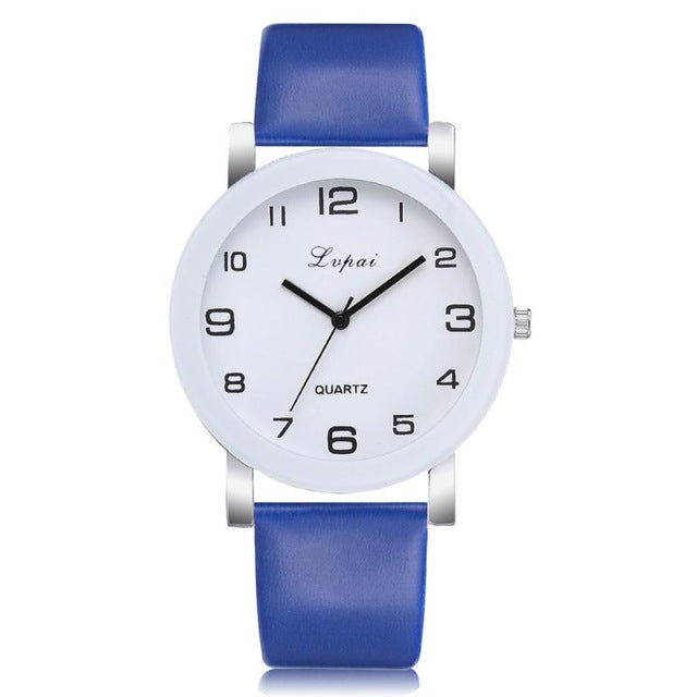 LVPAI Woman's Watch   Simple Leather Band  Quartz Wristwatch  Classic Casual  Fashion  Analog Watch  Women Watches Reloj  18MAY8